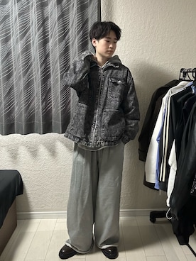 「Remember.（リメンバー）のアイテム」を使った、くもるさん（メンズ・166cm）の春コーディネート