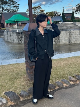 「アイテム（財布/小物）」を使った、くもるさん（メンズ・166cm）の秋コーディネート