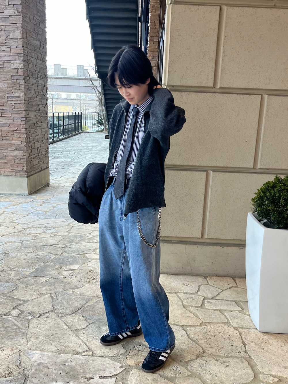 ADRER グラデーションデニム フレアパンツ ADRER パンツ extra quality wide flare pants/エクストラ