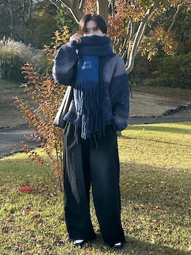 「アイテム（スウェットパンツ）」を使った、くもるさん（メンズ・166cm）の秋コーディネート