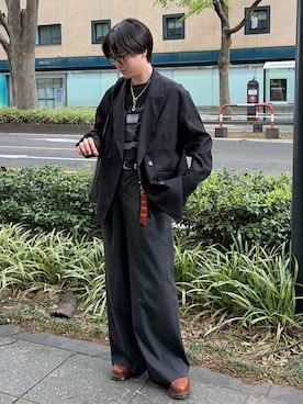 くもるさん（メンズ・167cm）の春コーディネート