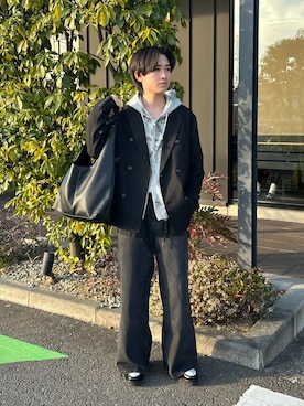 「アイテム（キーホルダー）」を使った、くもるさん（メンズ・166cm）の秋コーディネート