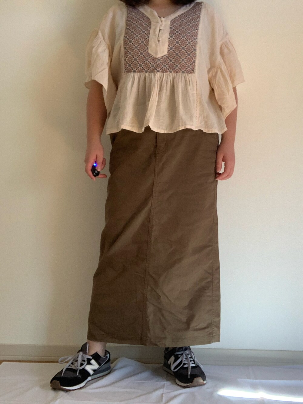 「Crispのアイテム（トップス、その他）」を使った、yuuさん（レディース・154cm）の秋コーディネートの1枚目の写真