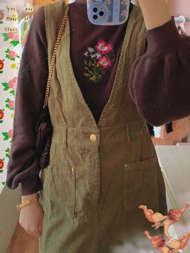 「WEAR」｜「アイテム（その他）」を使った、千乂さん（レディース・167cm）の春コーディネート