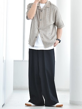 「アイテム（タンクトップ）」を使った、y_Oさん（メンズ・168cm）の夏コーディネート