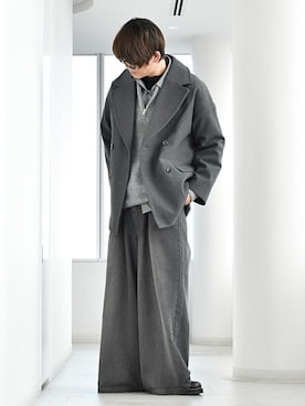 「PLST（プラステ）のアイテム」を使った、y_Oさん（メンズ・168cm）の冬コーディネート