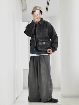 「アイテム（タンクトップ）」を使った、y_Oさん（メンズ・168cm）の冬コーディネート