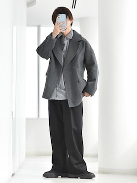 「アイテム（その他アウター、その他）」を使った、y_Oさん（メンズ・168cm）の冬コーディネート