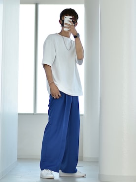 「CREARE LINO」｜「アイテム（スニーカー）」を使った、y_Oさん（メンズ・168cm）の夏コーディネート