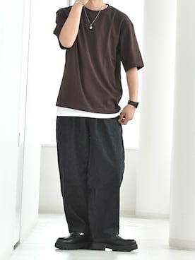 「アイテム（ローファー）」を使った、y_Oさん（メンズ・168cm）の秋コーディネート