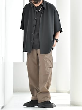 「アイテム（ブーツ）」を使った、y_Oさん（メンズ・168cm）の秋コーディネート