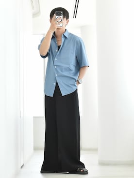 「PLST（プラステ）のアイテム」を使った、y_Oさん（メンズ・168cm）の夏コーディネート