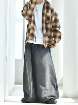 「アイテム（その他アウター）」を使った、y_Oさん（メンズ・168cm）の秋コーディネート