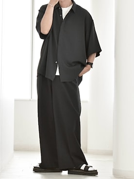 「UNIQLO（ユニクロ）のアイテム（スラックス）」を使った、y_Oさん（メンズ・168cm）の夏コーディネート