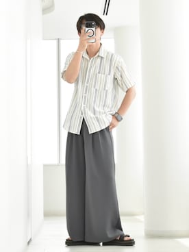 「ikka（イッカ）のアイテム」を使った、y_Oさん（メンズ・168cm）の夏コーディネート