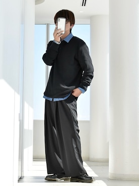 「PLST（プラステ）のアイテム」を使った、y_Oさん（メンズ・168cm）の春コーディネート