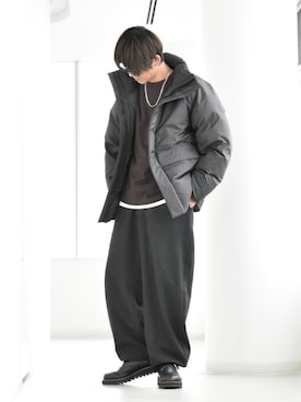 「PLST（プラステ）のアイテム」を使った、y_Oさん（メンズ・168cm）の冬コーディネート