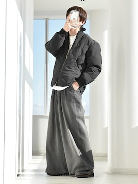 「PLST（プラステ）のアイテム」を使った、y_Oさん（メンズ・168cm）の冬コーディネート