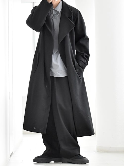 美品☆PASSIONE オーバーチェスターコート PUBLIC TOKYO コート チェスターコート アシメオーバーヨーク