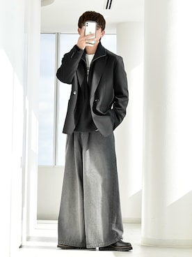 「PLST（プラステ）のアイテム」を使った、y_Oさん（メンズ・168cm）の冬コーディネート