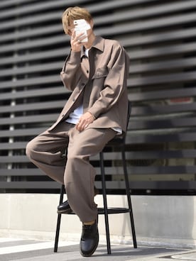 「TUTTU（トゥトゥ）のアイテム」を使った、y_Oさん（メンズ・168cm）の秋コーディネート