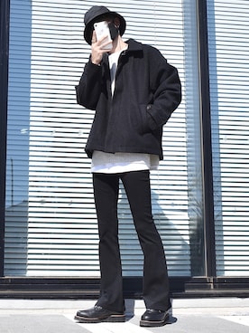 「Confirm（コンファーム）のアイテム（ブルゾン）」を使った、y_Oさん（メンズ・168cm）の春コーディネート