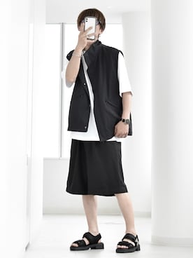 「アツいコーデ全部見せ」｜「アイテム（ブルゾン）」を使った、y_Oさん（メンズ・168cm）の夏コーディネート