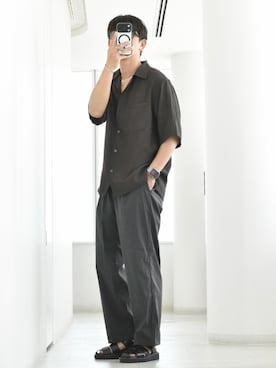 「PLST（プラステ）のアイテム」を使った、y_Oさん（メンズ・168cm）の夏コーディネート