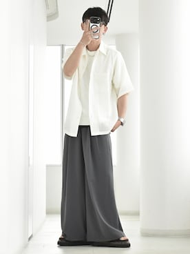 「PLST（プラステ）のアイテム」を使った、y_Oさん（メンズ・168cm）の夏コーディネート