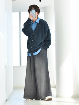 「アイテム（カーディガン/ボレロ）」を使った、y_Oさん（メンズ・168cm）の秋コーディネート