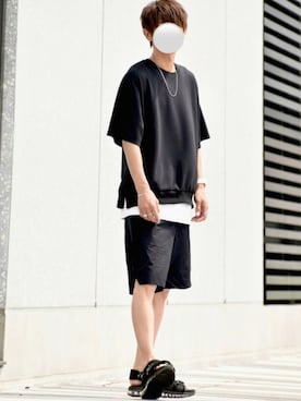 「CREARE LINO」｜「アイテム（サンダル）」を使った、y_Oさん（メンズ・168cm）の夏コーディネート