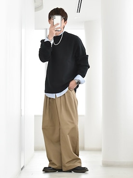 「GU（ジーユー）のアイテム」を使った、y_Oさん（メンズ・168cm）の春コーディネート