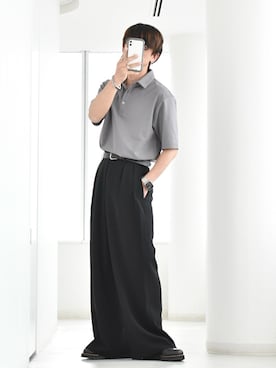 「PLST（プラステ）のアイテム」を使った、y_Oさん（メンズ・168cm）の夏コーディネート