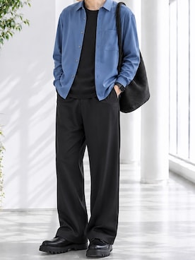 「PLST（プラステ）のアイテム」を使った、y_Oさん（メンズ・168cm）の秋コーディネート