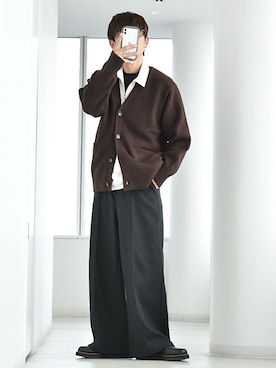 「PLST（プラステ）のアイテム」を使った、y_Oさん（メンズ・168cm）の冬コーディネート