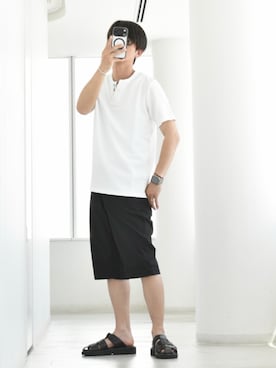 「ikka（イッカ）のアイテム」を使った、y_Oさん（メンズ・168cm）の夏コーディネート