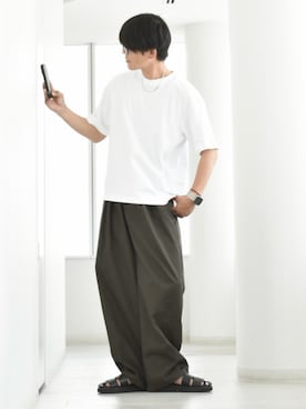「UNIQLO（ユニクロ）のアイテム（シャツ/ブラウス、その他）」を使った、y_Oさん（メンズ・168cm）の夏コーディネート