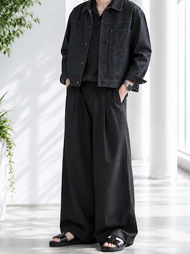 「UNIQLO（ユニクロ）のアイテム（スラックス）」を使った、y_Oさん（メンズ・168cm）の秋コーディネート