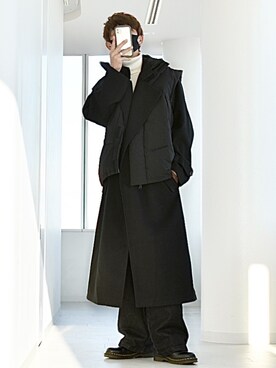 「R2022コーデ」｜「アイテム（ジャケット/アウター）」を使った、y_Oさん（メンズ・168cm）の冬コーディネート