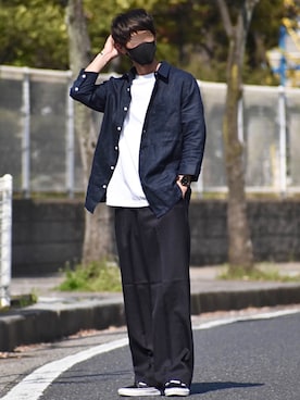 「ごきげんウィーク」｜「アイテム（アクセサリー）」を使った、y_Oさん（メンズ・168cm）の春コーディネート