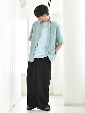 「PLST（プラステ）のアイテム」を使った、y_Oさん（メンズ・168cm）の夏コーディネート