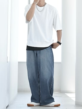 「アイテム（Tシャツ/カットソー）」を使った、y_Oさん（メンズ・168cm）の夏コーディネート