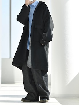 「CREARE -LINO-（クレアーレリノ）のアイテム」を使った、y_Oさん（メンズ・168cm）の冬コーディネート