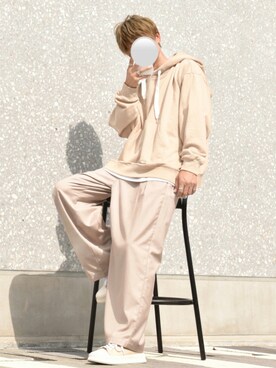 「act'm（アクトム）のアイテム（スラックス）」を使った、y_Oさん（メンズ・168cm）の秋コーディネート