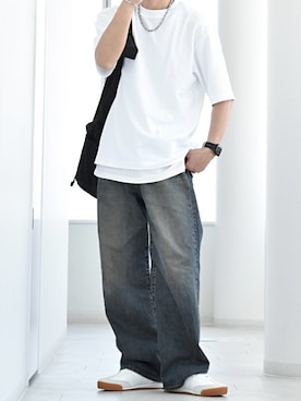 「アイテム（タンクトップ）」を使った、y_Oさん（メンズ・168cm）の夏コーディネート