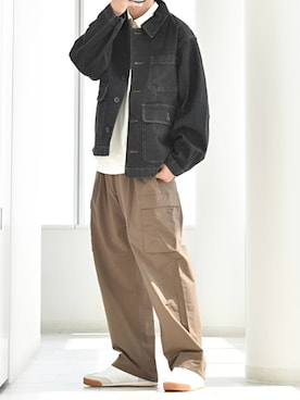 「アイテム（ジャケット/アウター）」を使った、y_Oさん（メンズ・168cm）の秋コーディネート