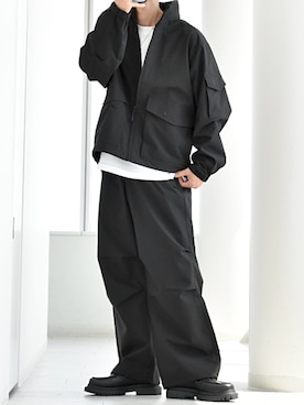 「GU（ジーユー）のアイテム（ジャケット/アウター）」を使った、y_Oさん（骨格ナチュラル・メンズ・168cm）の春コーディネート