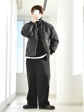 「アイテム（タンクトップ）」を使った、y_Oさん（メンズ・168cm）の冬コーディネート