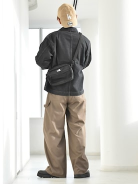 「アイテム（デニムジャケット）」を使った、y_Oさん（メンズ・168cm）の冬コーディネート