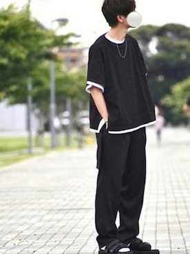 「pr」｜「アイテム（シューズ）」を使った、y_Oさん（メンズ・168cm）の夏コーディネート